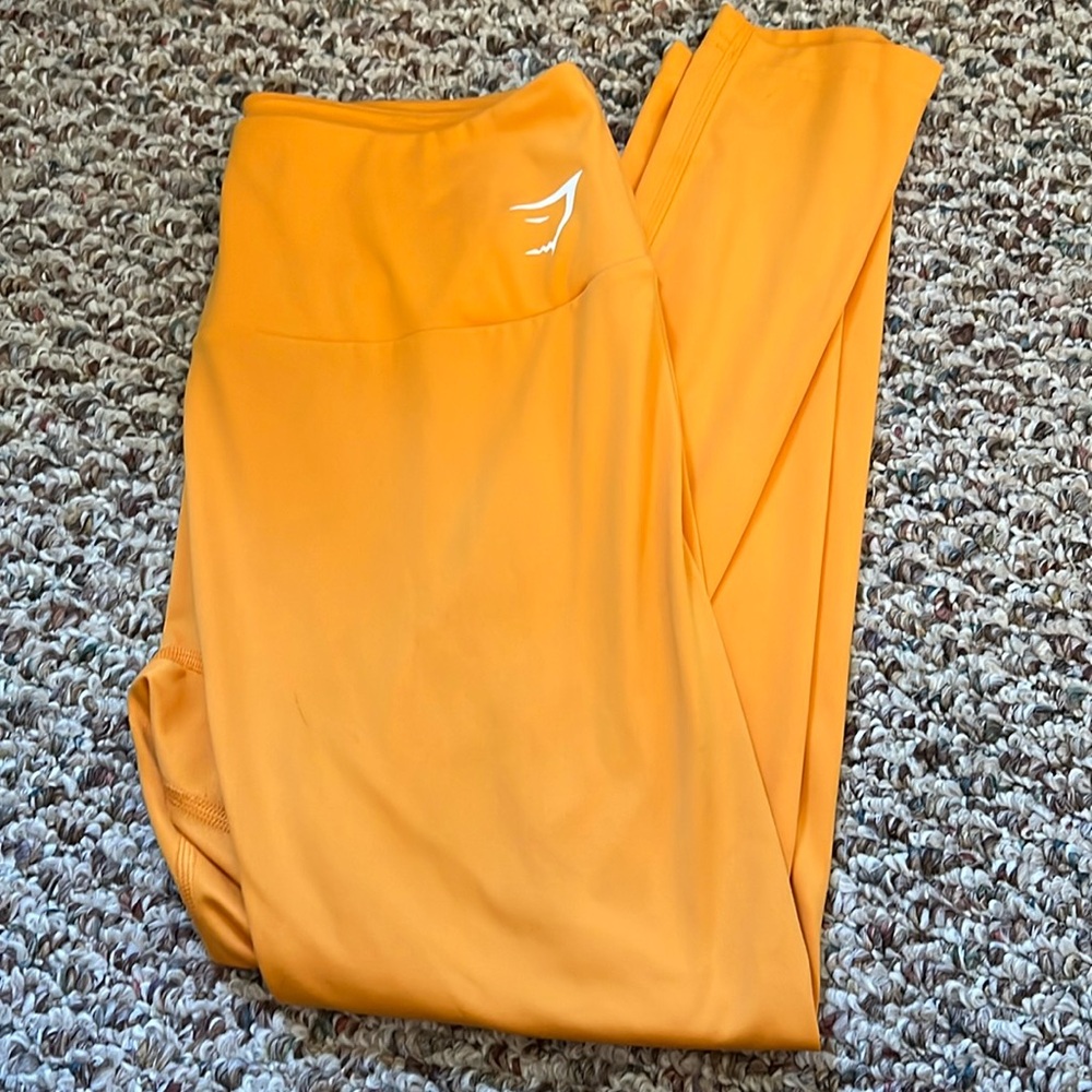 Used good condition Gymshark leggings - orange